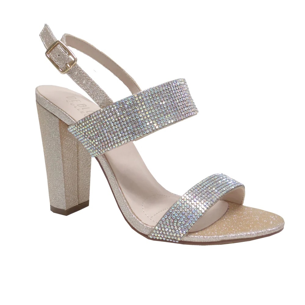 De Blossom Collection Silver Heel. Worn Once. Like New.